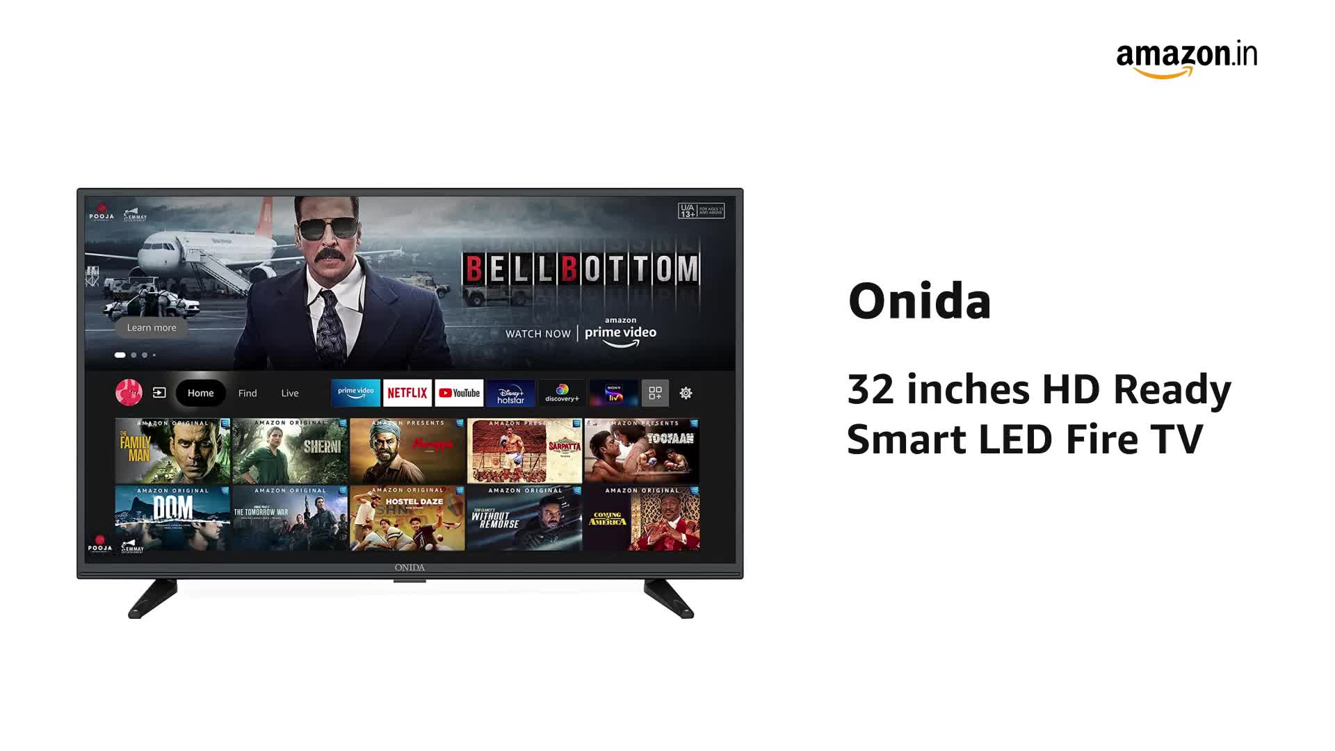 Onida 107 cm (42 inches) Full HD Smart IPS LED Fire TV 42FIF